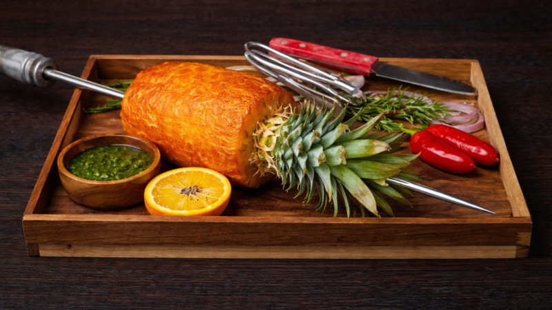 piña con canela