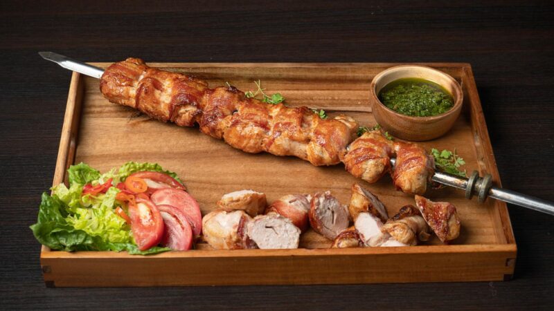 pollo con bacon